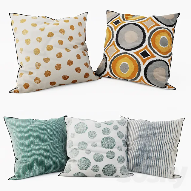 IKEA – Decorative Pillows set 13 3ds Max