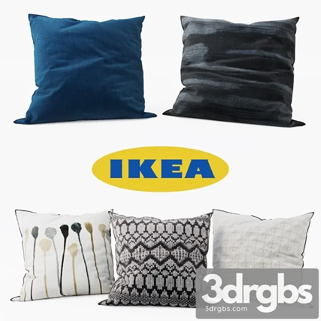 Ikea Decorative Pillows Set 9 3dsmax Download