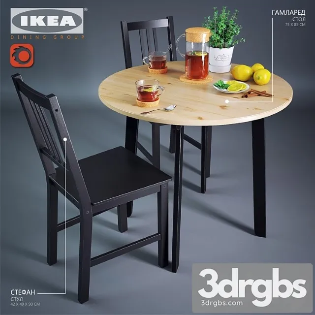 Ikea Dining group 2 2 3dsmax Download
