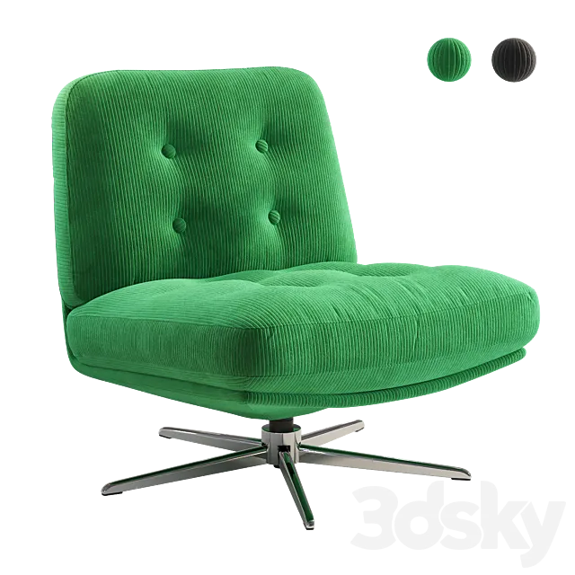 IKEA DYVLINGE Anti-stress swivel chair 3ds Max