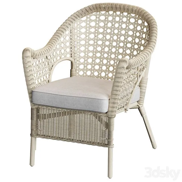 Ikea Finntorp Wicker Chair 3dsMax Model