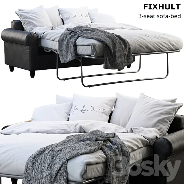 Ikea Fixhult sofa-bed 3DS Max Model