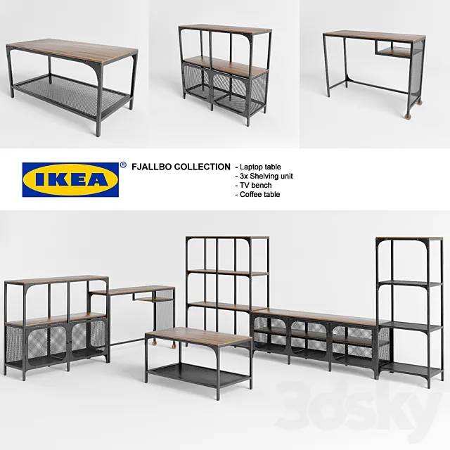 IKEA FJALLBO COLLECTION 3ds Max