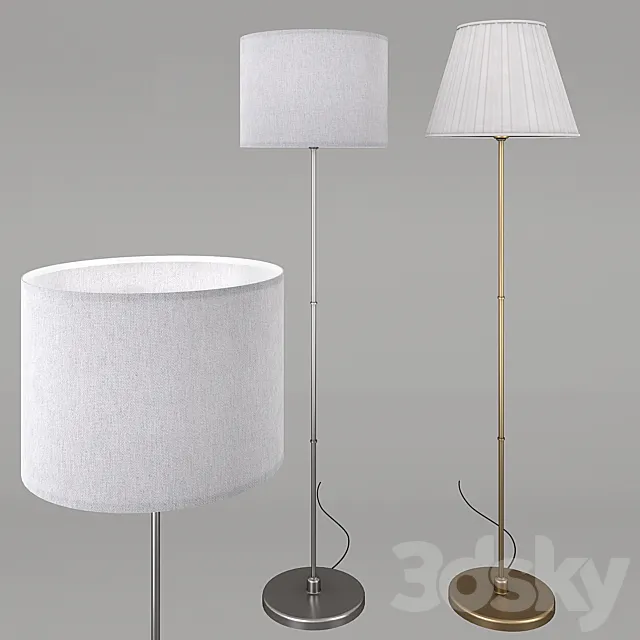 IKEA floor lamps set 2 3ds Max