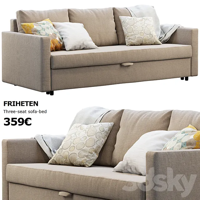 Ikea Friheten sofa 3DS Max Model