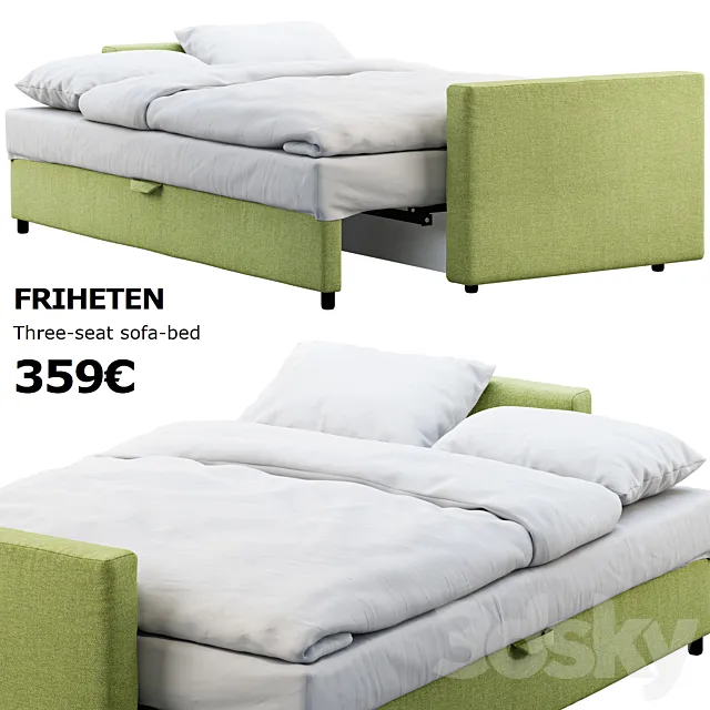 Ikea Friheten sofa-bed 3ds Max