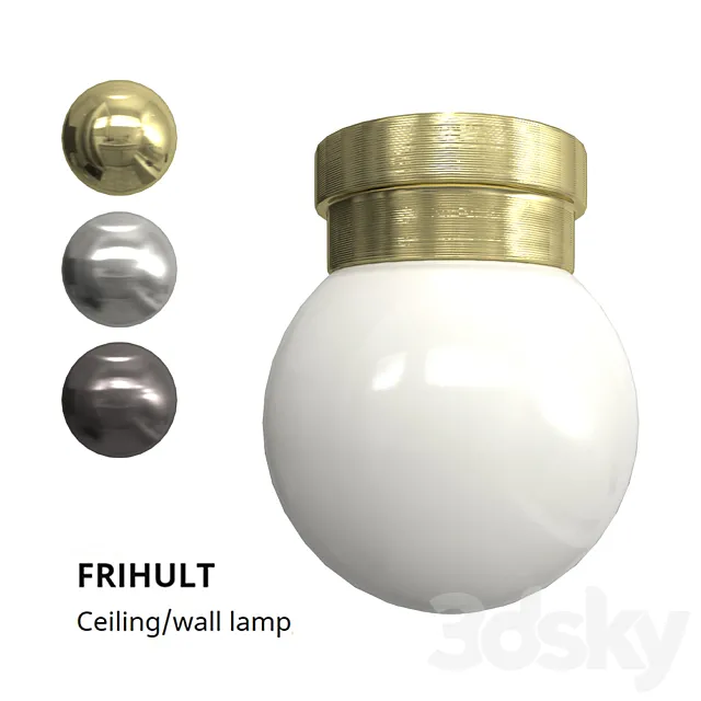 IKEA FRIHULT ceiling wall lamp 3DS Max Model