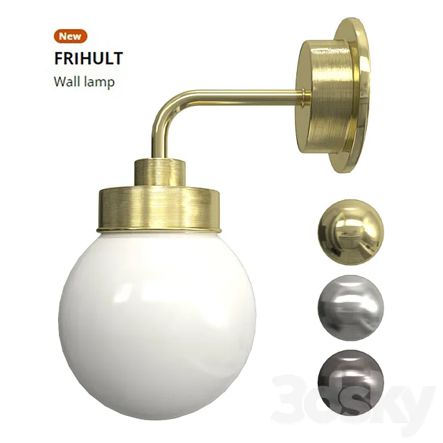 IKEA FRIHULT wall lamp 3ds Max