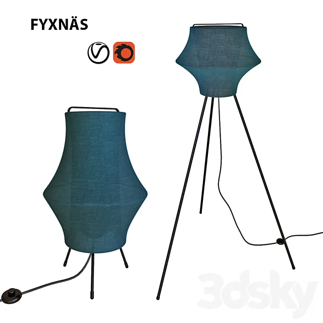 Ikea Fyxnäs Lamp 3DSMax File