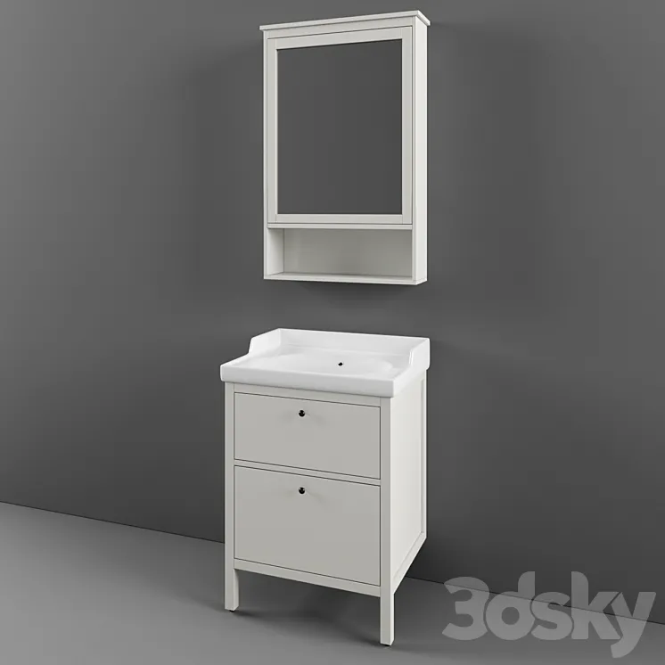 Ikea hemnes bathroom 3DS Max