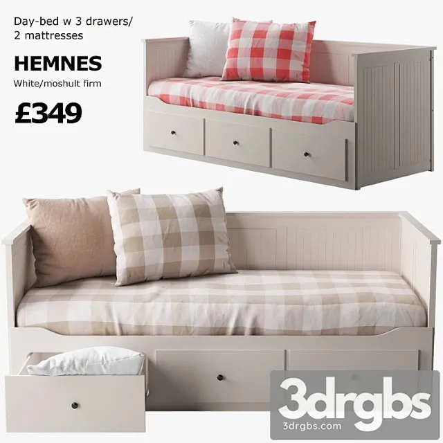 Ikea Hemnes Bed 1 3dsmax Download