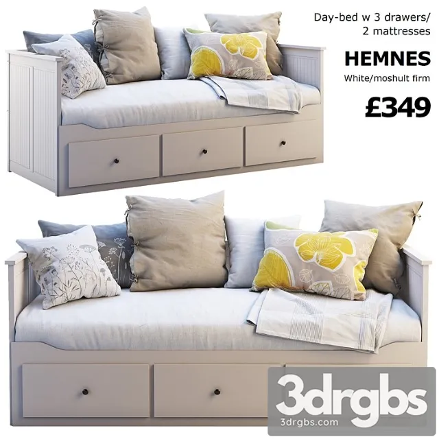 Ikea Hemnes Bed 2 2 3dsmax Download