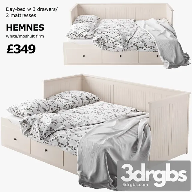 Ikea Hemnes Bed 2 3dsmax Download