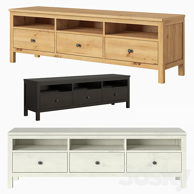 IKEA HEMNES TV unit 3ds Max