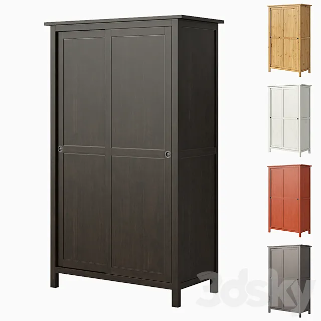 IKEA HEMNES Wardrobe with 2 sliding doors 3ds Max