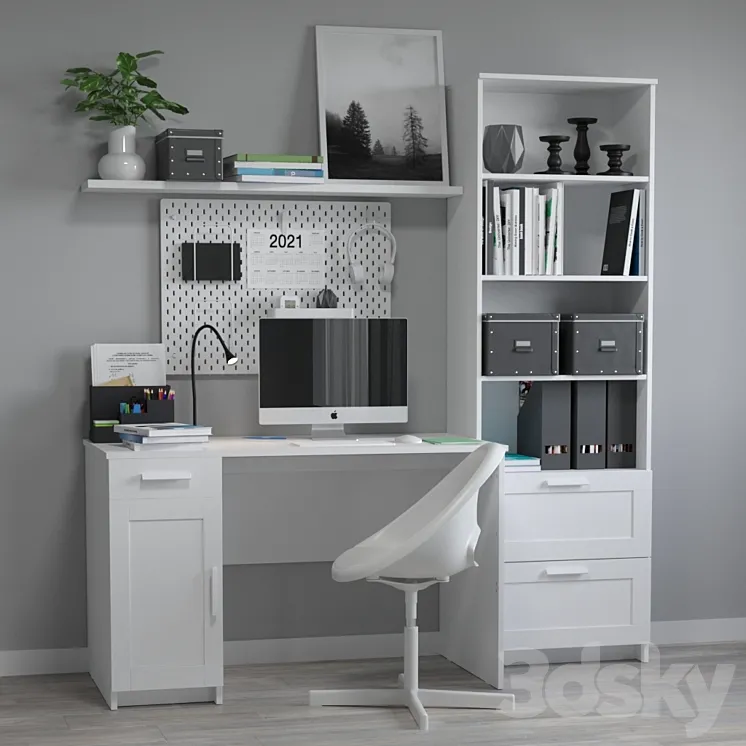 IKEA Home office 01 3DS Max