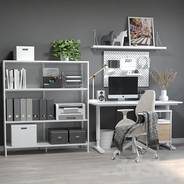 IKEA Home office 05 3ds Max