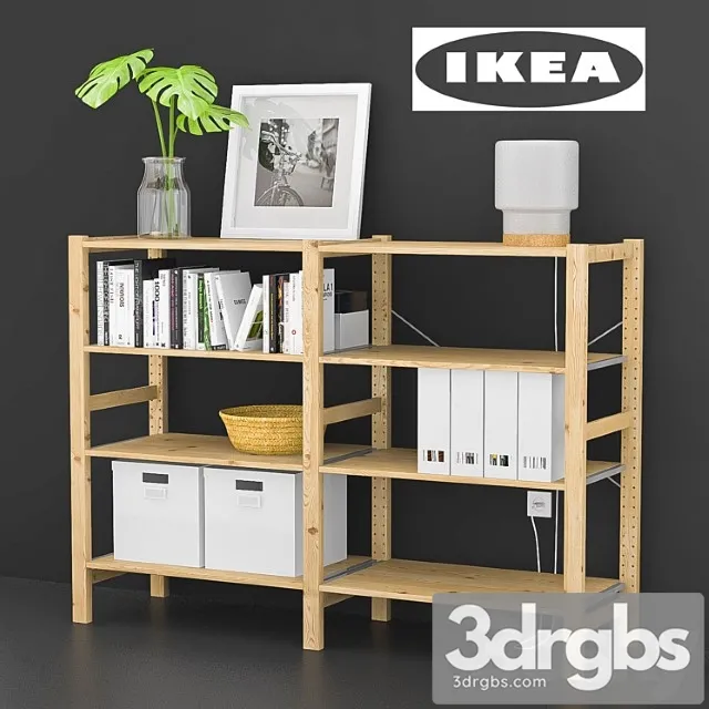 Ikea ivar with decor