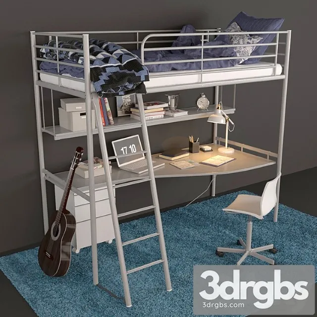 Ikea kids bed svarta