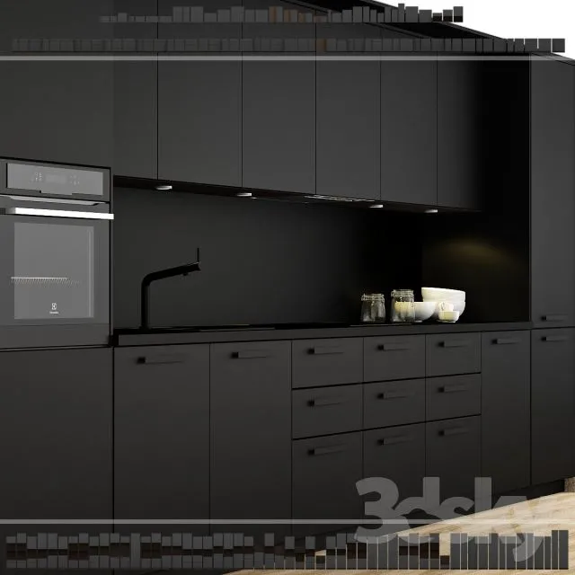 Ikea Kitchen Kungsbacka method 3dsMax Model