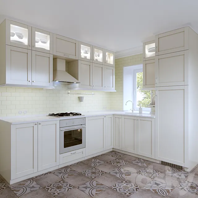 Ikea Kitchen. Sevedal method 3ds Max