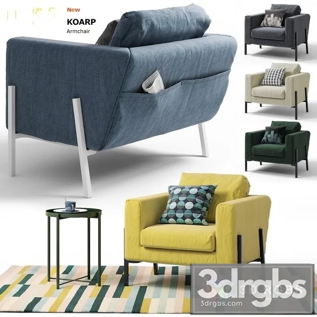 Ikea Koarp Armchair 02 3dsmax Download