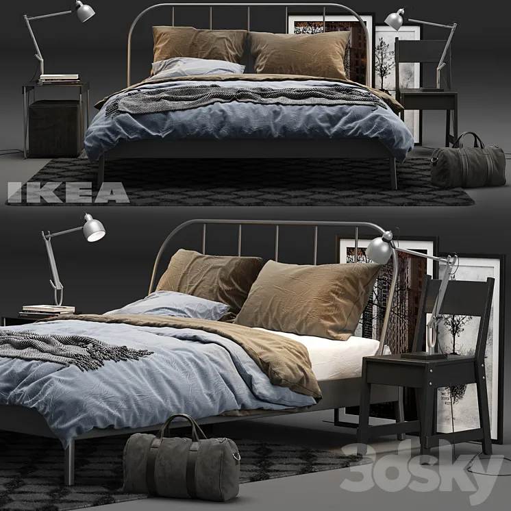 IKEA KOPARDAL Bed 3DS Max