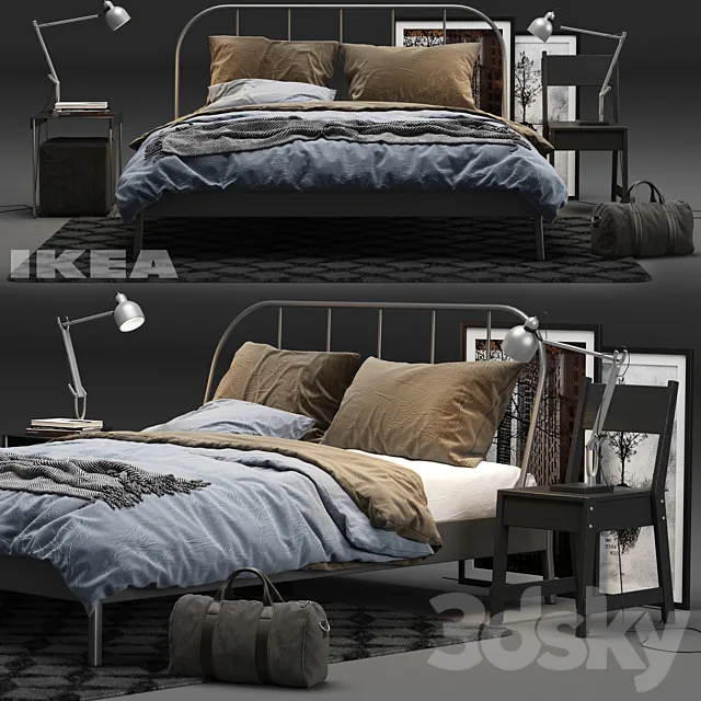 IKEA KOPARDAL Bed 3DSMax File