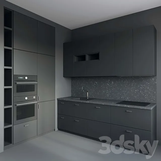 IKEA Kungsbacka Kitchen 3DS Max Model