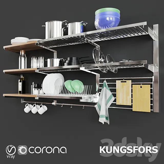 Ikea Kungsfors 3ds Max