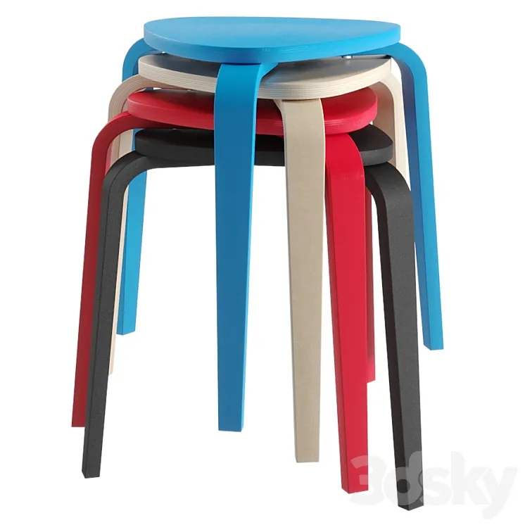 IKEA KURRE Stool 3DS Max Model