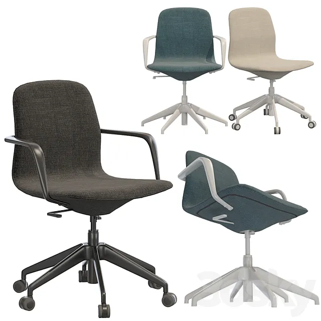 Ikea LANGFJALL office chair (low back) 3DS Max Model