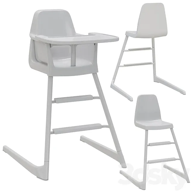 Ikea LANGUR kids chair 3ds Max