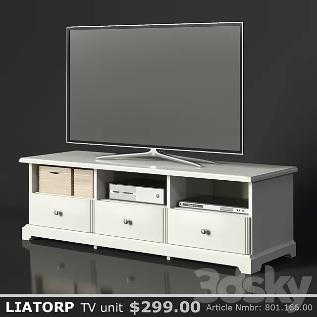 IKEA LIATORP TV unit 3DSMax File