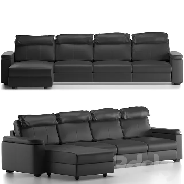 Ikea LIDHULT sectional. 4-seat 3DSMax File