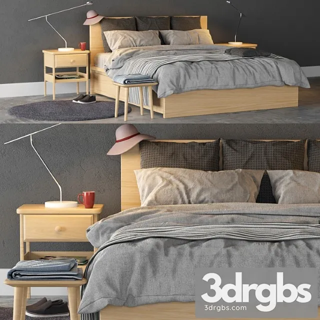 Ikea malm bed 2 3dsmax Download