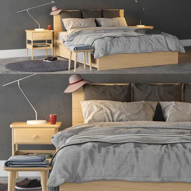 Ikea Malm Bed 3dsMax Model