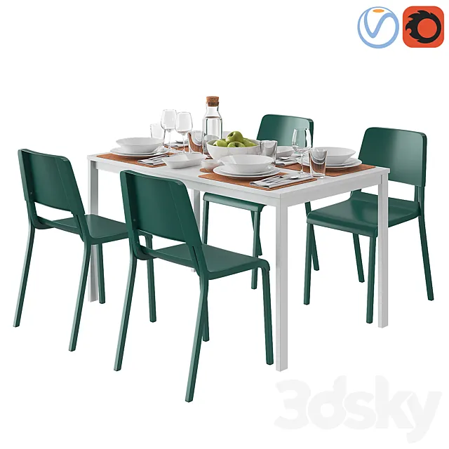 IKEA MELLTORP and TEODORES 3ds Max