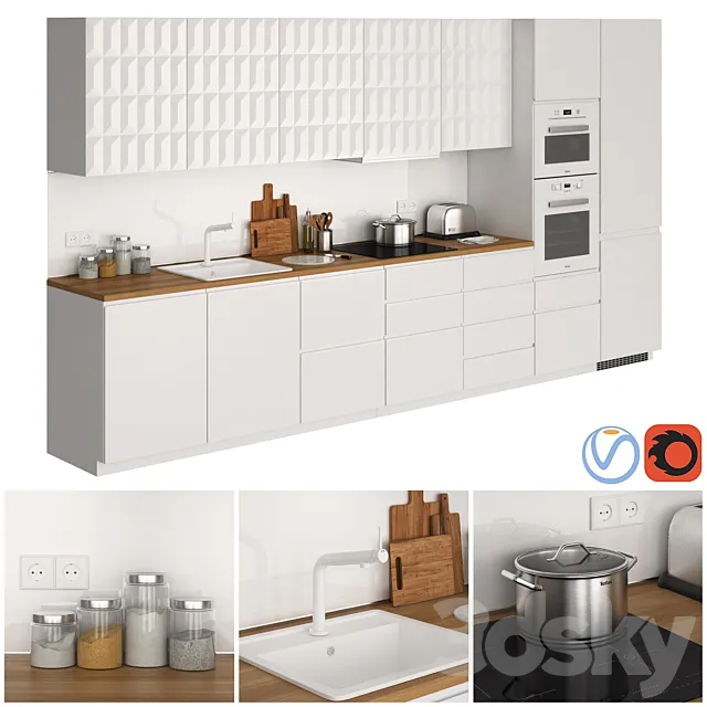 Ikea Metod Voxtorp Herrestad 3ds Max