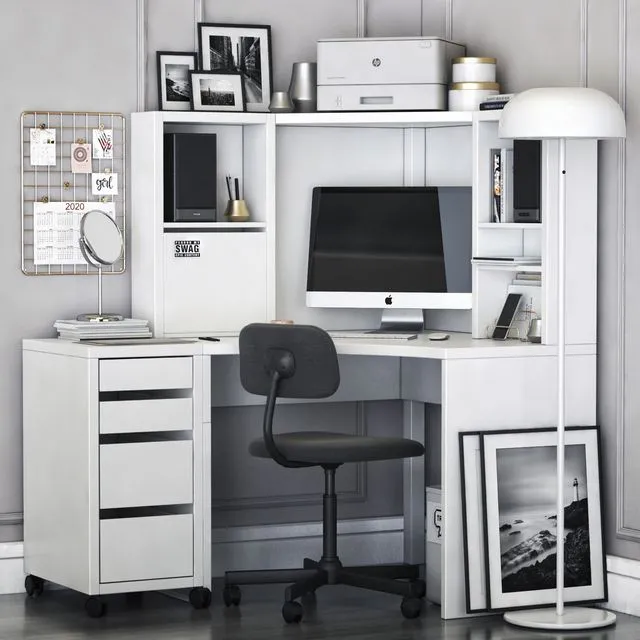 IKEA MICKE corner workplace 3dsMax Model
