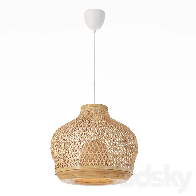 IKEA MISTERGULT Pendant lamp made of bamboo 3DS Max Model