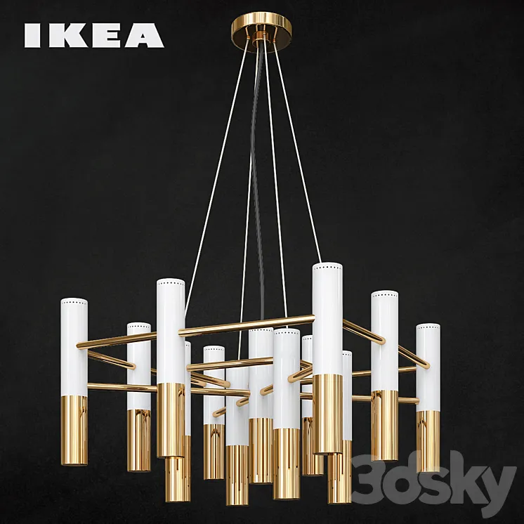 Ikea Modern Suspension Lamp 3DS Max
