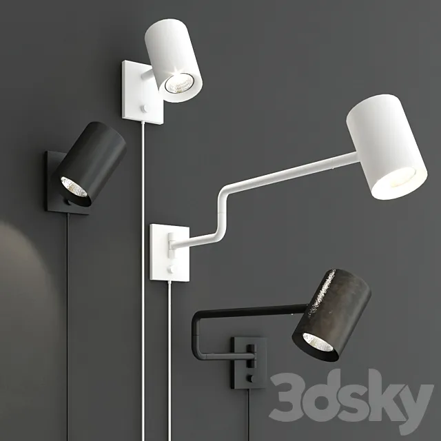 IKEA nimone wall lamp collection 3ds Max