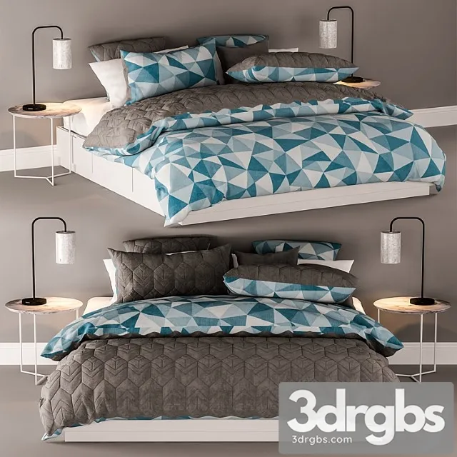 Ikea nordli bed double 3 2 3dsmax Download