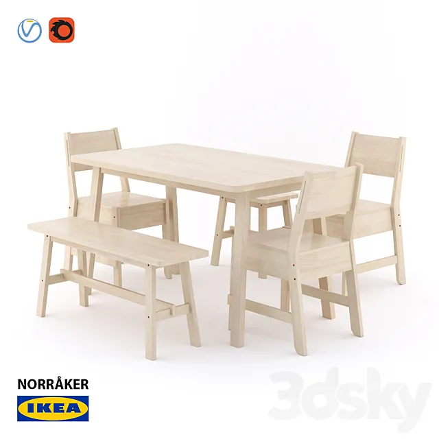 IKEA NORRAKER _ NORROKER 3dsMax Model