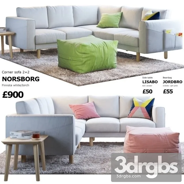 Ikea Norsborg Coner Sofa 3dsmax Download