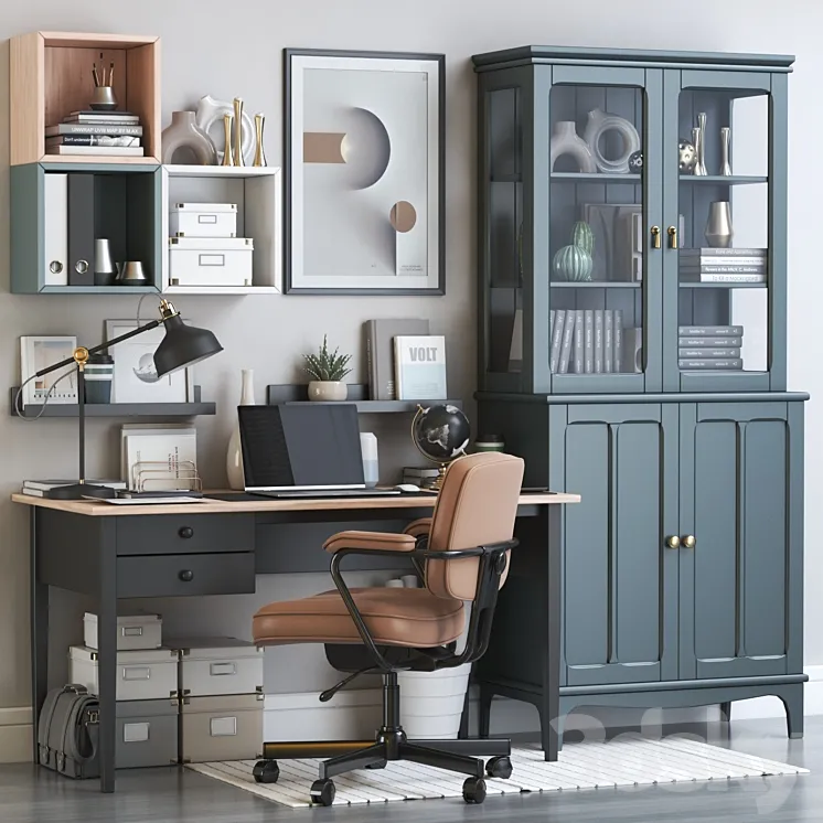 IKEA office workplace 125 3DS Max
