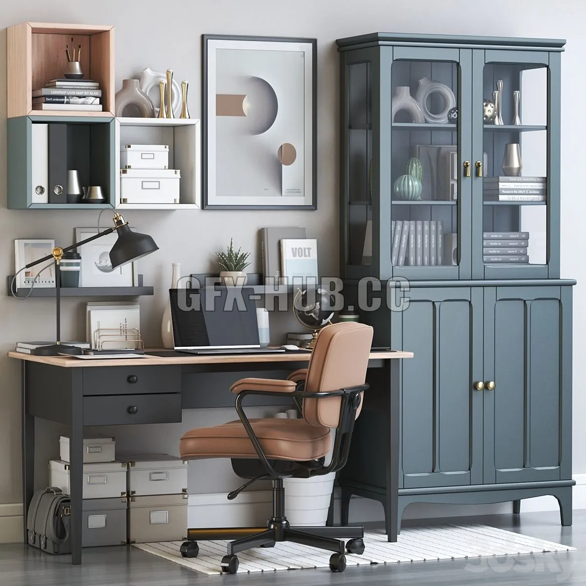 IKEA office workplace 125 3dsMax Model