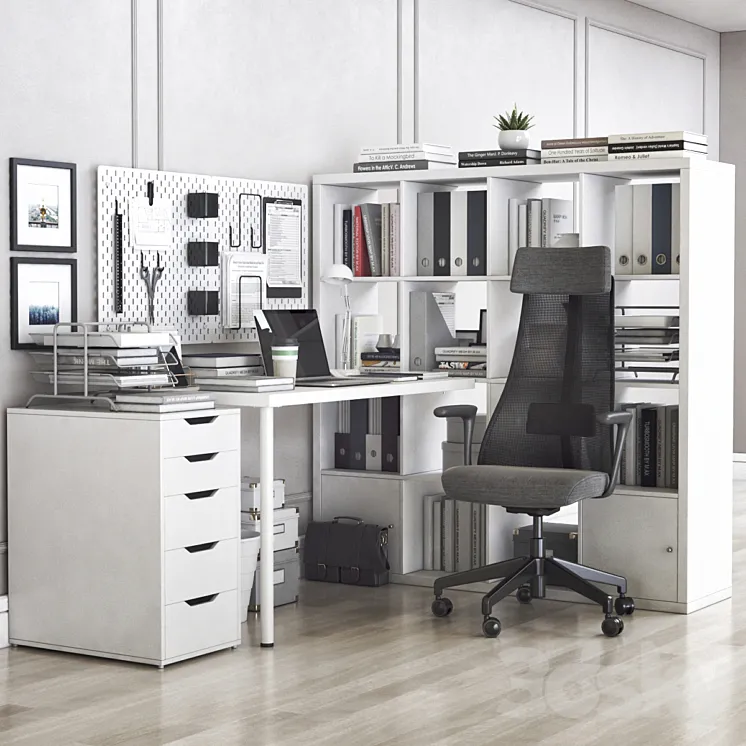 IKEA office workplace 38 3DS Max