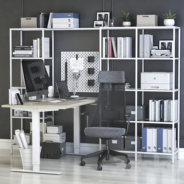 IKEA office workplace 39 3ds Max